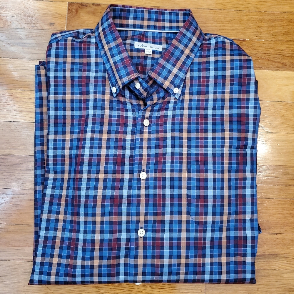 Peter Millar Long Sleeve Button Down Dress Shirt